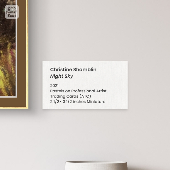 Miniature original pastel painting - Picture 2 of 2